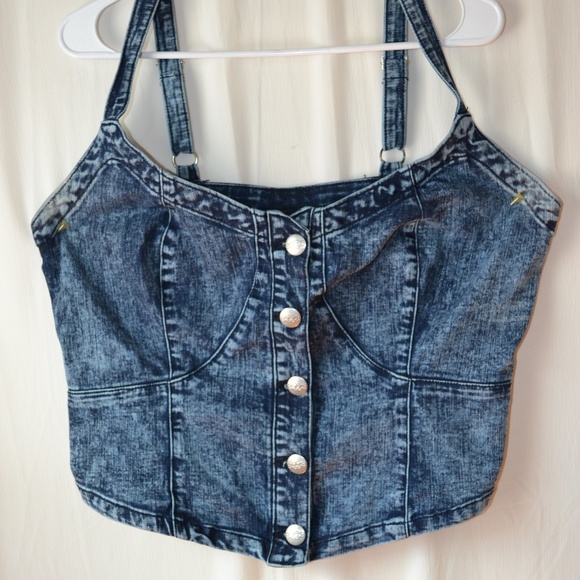 Ashley Stewart Tops - Super Cute Denim Bustier Ashley Stewart Tops - Super Cute Denim Bustier